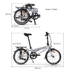 Bicicletta Pieghevole Dahon Mariner D8 Shimano 8-Speed Grigio 12 Bicicletta Pieghevole Dahon Mariner D8 Shimano 8-Speed Grigio -Bike Sconto da 55974 005