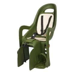 Seggiolino Polisport Groovy CFS Per Montaje En Portaequipajes Verde Scuro Crema