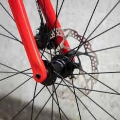 Bicicletta Corsa Ridley Fenix SL Disc Shimano 105 Mix Rosso Argento -Bike Sconto rid sbifsdrid536 c 004