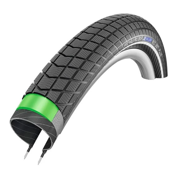 Copertoncino Rigido Schwalbe Big Ben Plus Green Guard SnakeSkin Riflettente Nero 3 Copertoncino Rigido Schwalbe Big Ben Plus Green Guard SnakeSkin Riflettente Nero