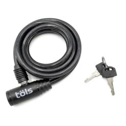 Lucchetto Con Cavo Töls Spiral 180x8 Nero